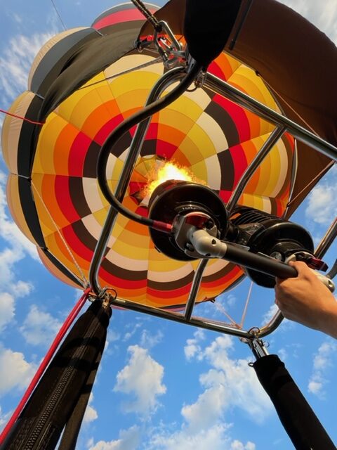 hot air balloon flying Lancaster pa amish country balloon rides